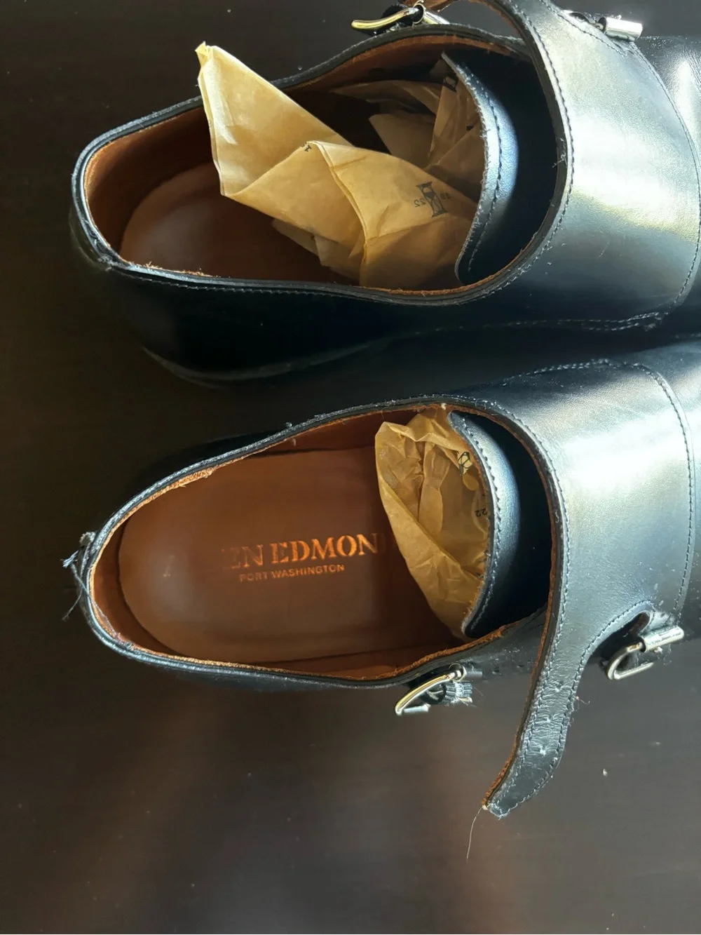 Allen Edmonds Black Leather St. John’s Dress Shoe